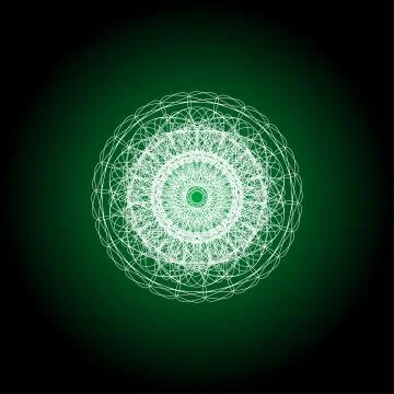 Mandala guiiloche spirographic elements for design templates watermarks of ce Stockillustratie