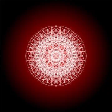Mandala guiiloche spirographic elements for design templates watermarks of ce Illustrazione stock