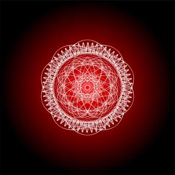 Mandala guiiloche spirographic elements for design templates watermarks of ce Stock Illustration