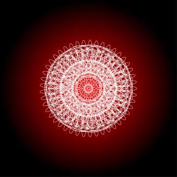 Mandala guiiloche spirographic elements for design templates watermarks of ce Illustrazione stock