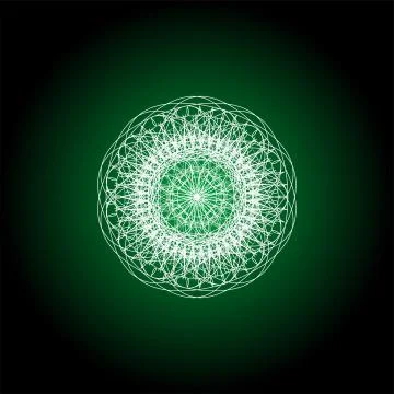 Mandala guiiloche spirographic elements for design templates watermarks of ce Illustrazione stock
