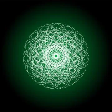 Mandala guiiloche spirographic elements for design templates watermarks of ce Illustrazione stock