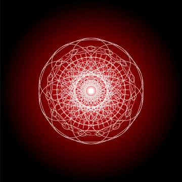 Mandala guiiloche spirographic elements for design templates watermarks of ce Illustrazione stock