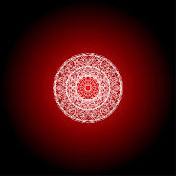 Mandala guiiloche spirographic elements for design templates watermarks of ce Stock Illustration