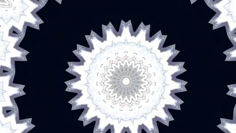 Mandala hypnotic abstract background. Geometric kaleidoscope background. Stock Footage 156410630