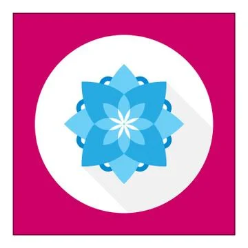 Mandala icon Illustrazione stock