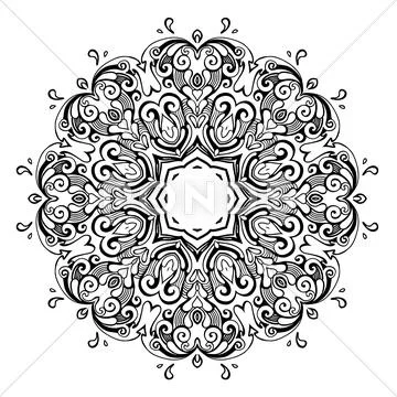 Mandala. Indian decorative pattern. Stock Illustration
