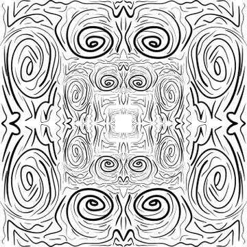 Mandala Isolated on White Background. Abstract pattern vector illustration. R Illustrazione stock