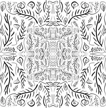 Mandala Isolated on White Background. Abstract pattern vector illustration. R Stock Illustration