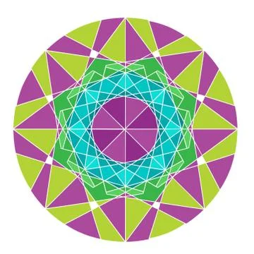 Mandala isolated on white background Stock Illustration