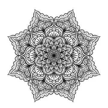 Mandala isolated on white Stock Illustration