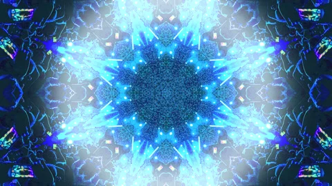 Mandala Kaleidoscop Kaleida Loop Stock Footage 232650381