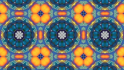Mandala kaleidoscope Stock Footage 128891097