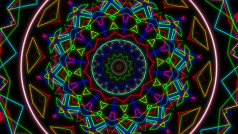Mandala Kaleidoscope Loop Stock Footage 337769572