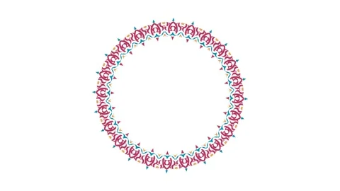 Mandala lace border for islamic copy space animation background Stock Footage 240802432