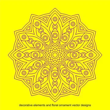 Mandala Laser cut cnc panel design for metal, wooden room divider. Stock Illustration