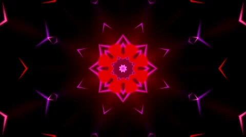 Mandala Light pattern Loop Stock Footage 58954143