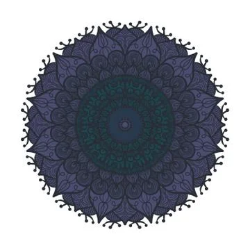 Mandala Line Template 库存插图