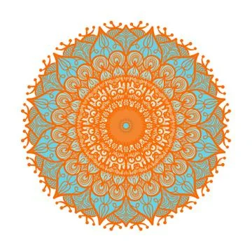 Mandala Line Template Stock-Illustration