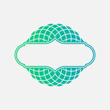 Mandala logo element template, suitable for spa, yoga, meditation and spiri.. Stock Illustration