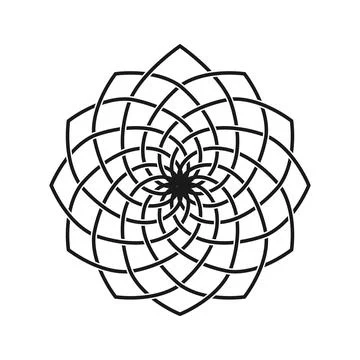 Mandala lotus Stock Illustration