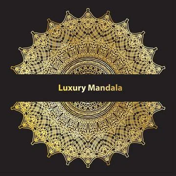 Mandala Luxury Design Illustrazione stock