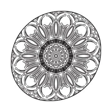 Mandala Luxury Design Stock Illustration