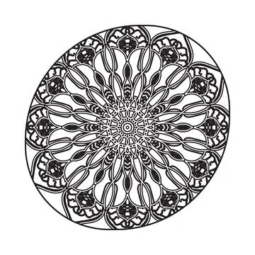 Mandala Luxury Design Illustrazione stock