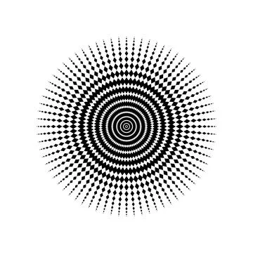Mandala made from Rectangles Composition. Modern Contemporary Mandala for Logo, Illustrazione stock