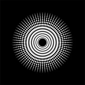 Mandala made from Rectangles Composition. Modern Contemporary Mandala for Logo, Stock Illustration