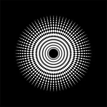 Mandala made from Rectangles Composition. Modern Contemporary Mandala for Logo, Stock Illustration