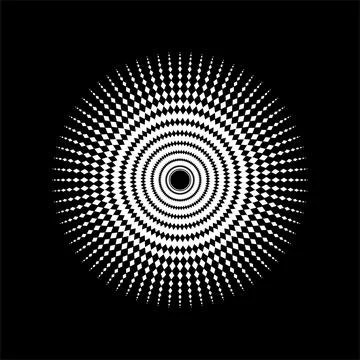 Mandala made from Rectangles Composition. Modern Contemporary Mandala for Logo, Stock Illustration