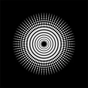 Mandala made from Rectangles Composition. Modern Contemporary Mandala for Logo, Illustrazione stock
