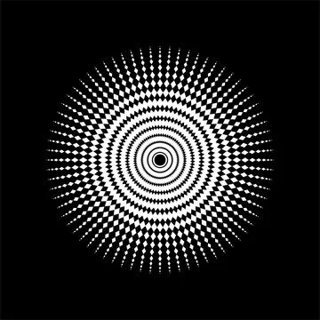 Mandala made from Rectangles Composition. Modern Contemporary Mandala for Logo, Stock Illustration