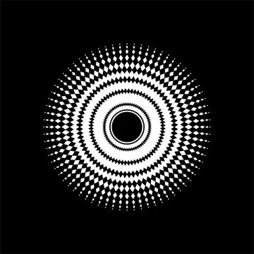 Mandala made from Rectangles Composition. Modern Contemporary Mandala for Logo, Stock Illustration