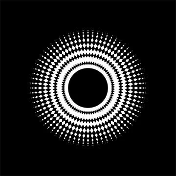 Mandala made from Rectangles Composition. Modern Contemporary Mandala for Logo, Stock Illustration