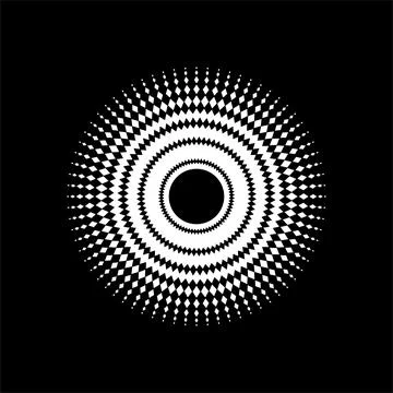 Mandala made from Rectangles Composition. Modern Contemporary Mandala for Logo, Stock Illustration