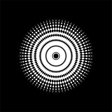 Mandala made from Rectangles Composition. Modern Contemporary Mandala for Logo, Stock Illustration