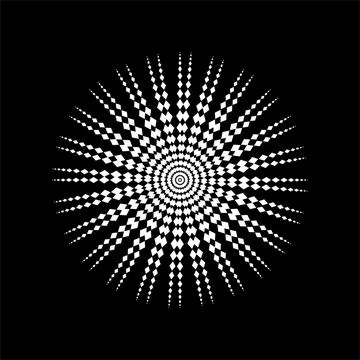 Mandala made from Rectangles Composition. Modern Contemporary Mandala for Logo, Illustrazione stock