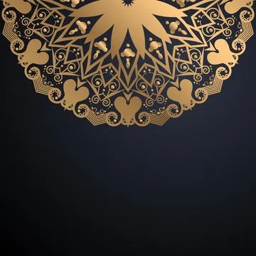 Mandala With Mirror Reflection And Balanced Layout Stock Illustration