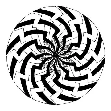 Mandala in a modern style Stock Illustration