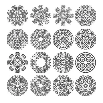 Mandala motif vector Stock Illustration