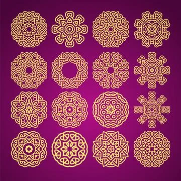 Mandala motif vector Stock Illustration