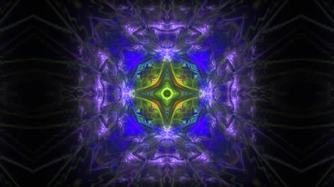 Mandala multicolored motion. 3d rendering Stock Footage 154706810