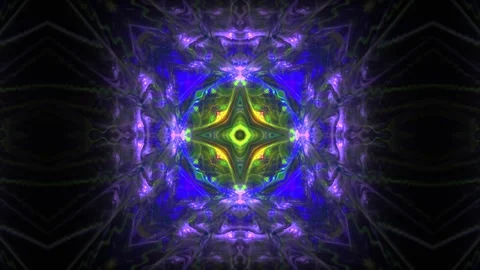 Mandala multicolored motion. 3d rendering Video stock 154708270