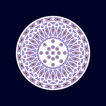 Mandala multilayer Illustrazione stock