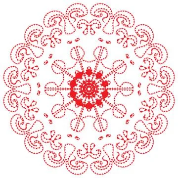 Mandala. Oriental pattern. Dynamics and Energy Stock-Illustration