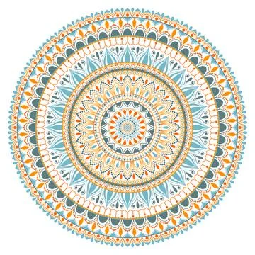 Mandala ornament. Arabic  ethnic  Pattern Stock Illustration