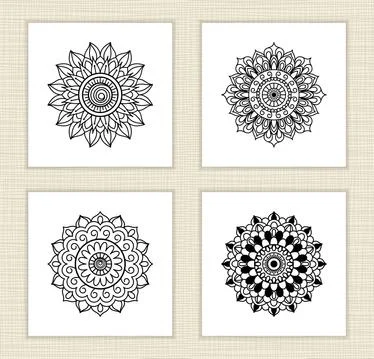 Mandala ornament. Arabic  ethnic  Pattern Stock Illustration