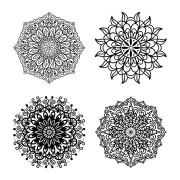 Mandala ornament. Arabic  ethnic  Pattern Stock Illustration